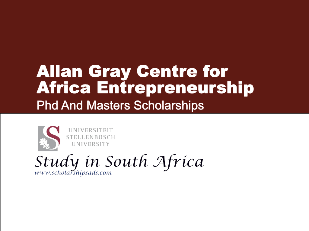 Allan Gray Centre for Africa Entrepreneurship - Phd And Masters Scholarships, Study in South Africa