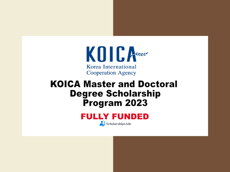 KOICA Master and Doctoral Degree Scholarship Program 2023