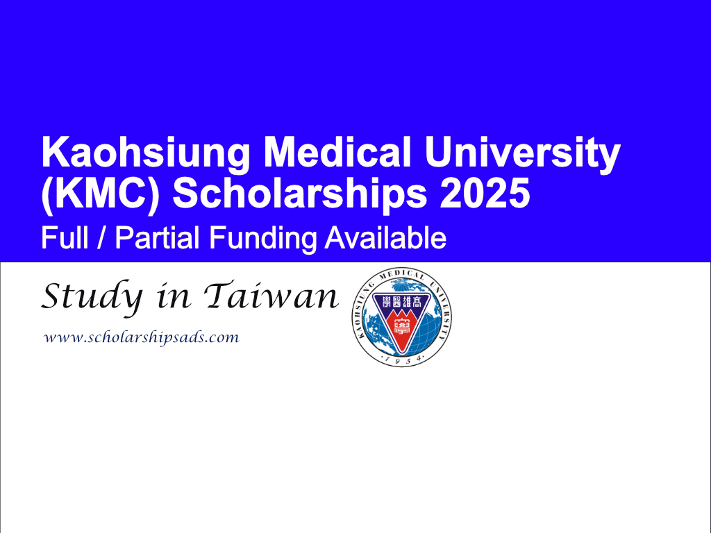 Kaohsiung Medical University (KMC) Taiwan Scholarships 2025