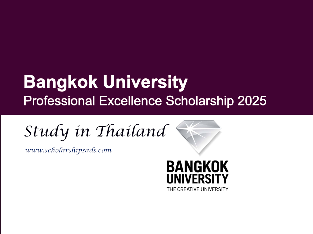Bangkok University Thailand Professional Excellence Scholarship 2025