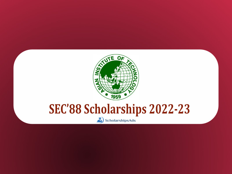 SEC’88 Scholarships, Thailand 2022-23