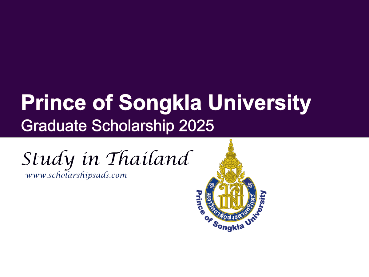 Prince of Songkla University Thailand Graduate Scholarship 2025