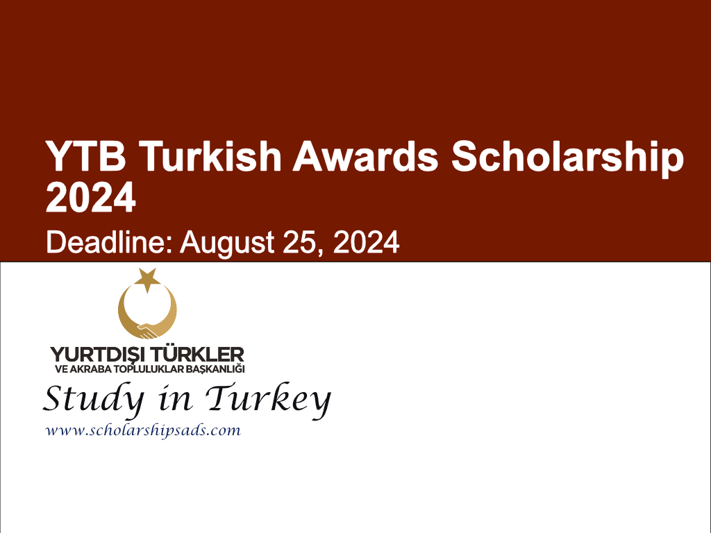 YTB Turkish Awards Scholarship 2024 (Deadline: August 25, 2024)