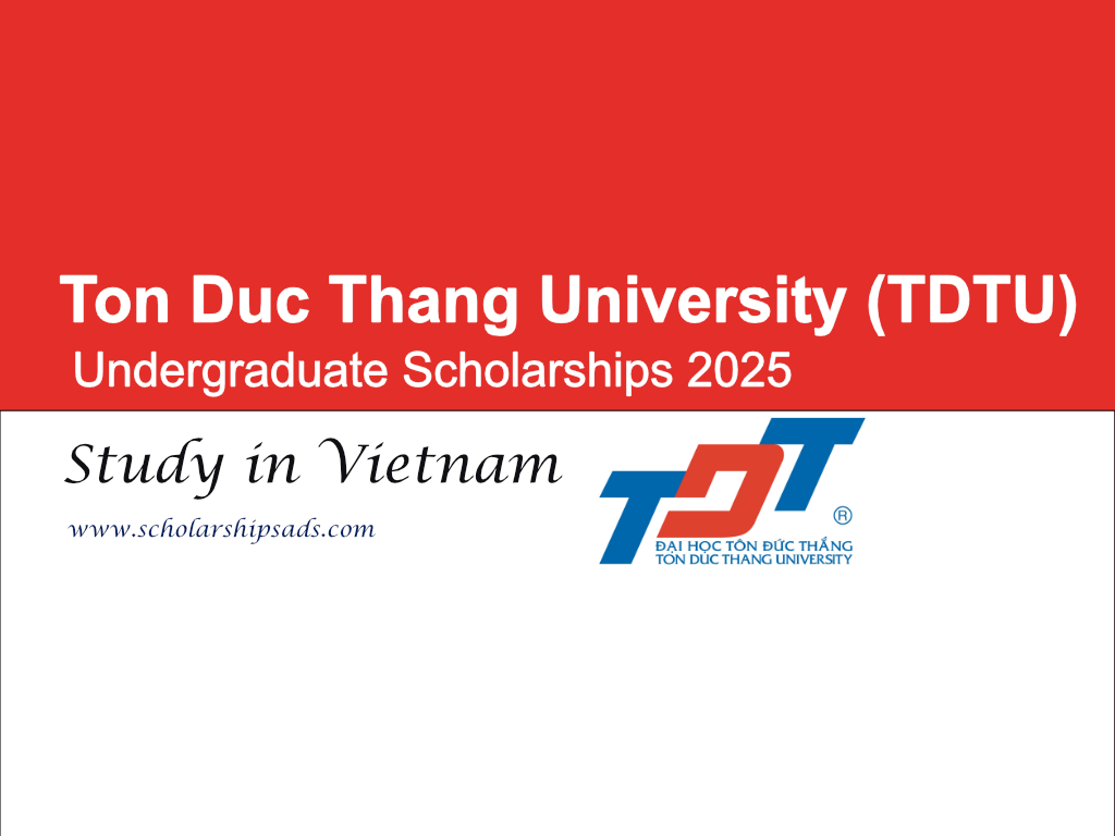 Ton Duc Thang University (TDTU) Vietnam Undergraduate Scholarships 2025