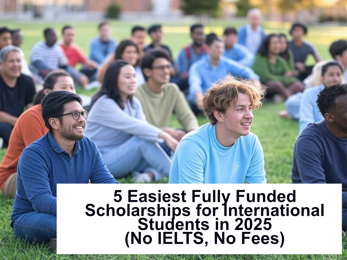 5 Easiest Fully Funded Scholarships for International Students in 2025 (No IELTS, No Fees)