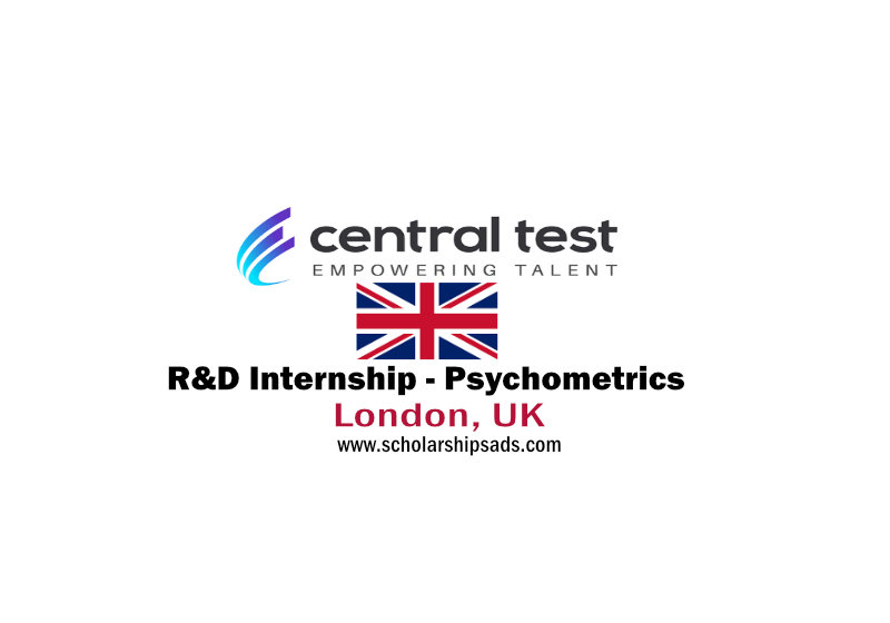 R&D Internship - Psychometrics Central Test London, UK 2022