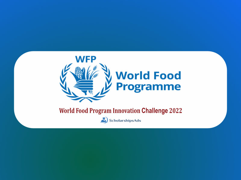 World Food Program Innovation Challenge 2022 is open untill 6th April 2022